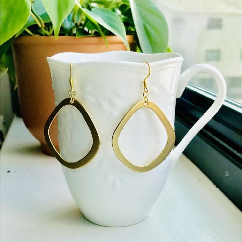 ✨Handmade Mid-Century Geometric Earrings